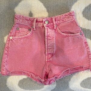 Zara Pink Denim Shorts